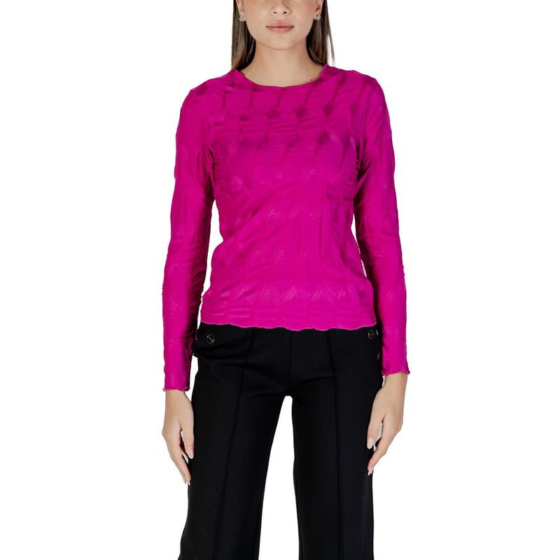 B.Young Pink Polyester Tops & Women's T-Shirt