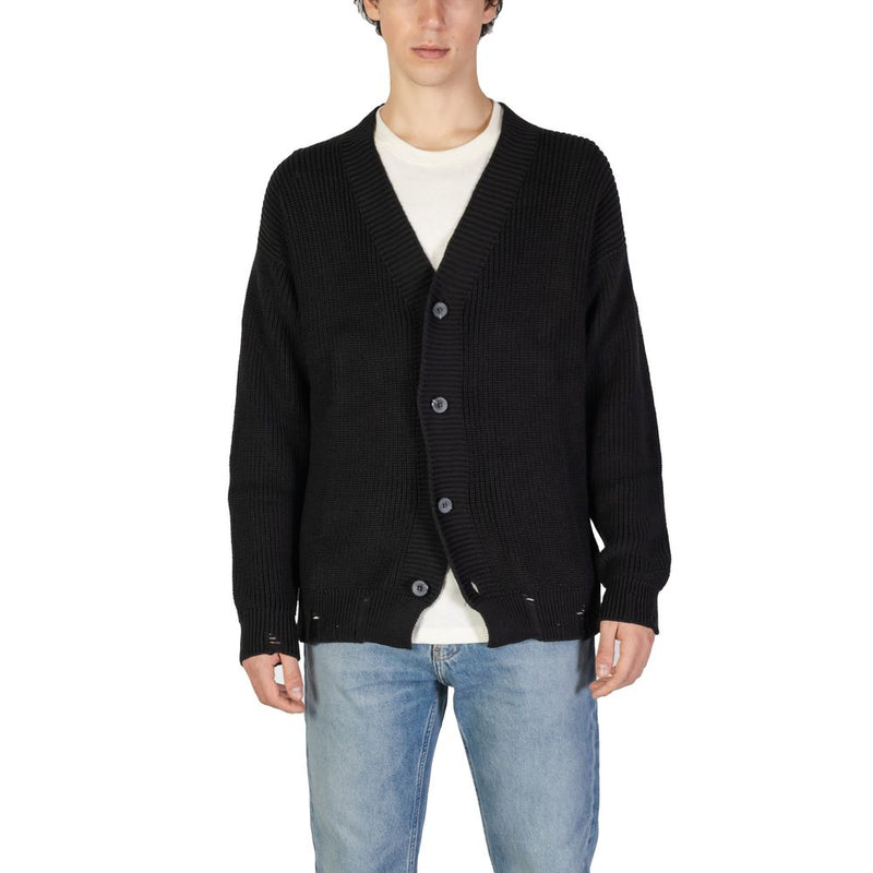 Underclub Black Cotton Men's Cardigan