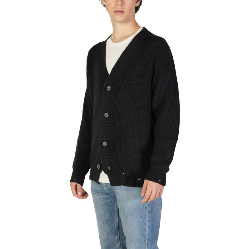 Underclub Black Cotton Men's Cardigan