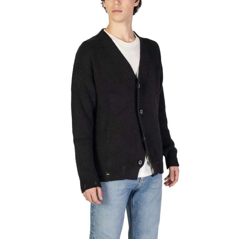 Underclub Black Cotton Men's Cardigan