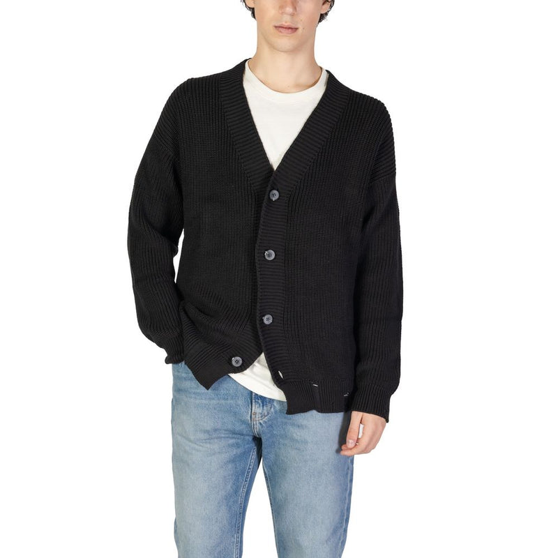 Underclub Black Cotton Men's Cardigan