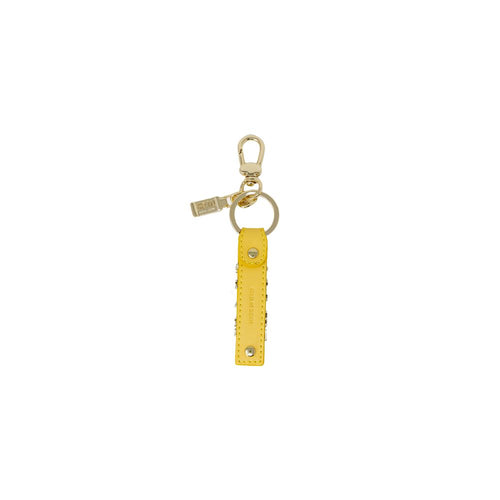 Alviero Martini Prima Classe Yellow Leather Women's Keychain