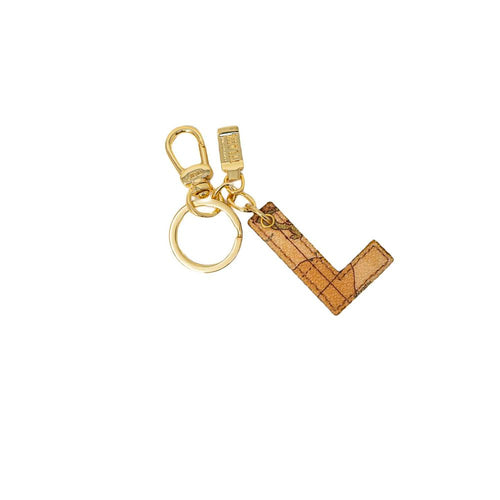 Alviero Martini Prima Classe Beige Leather Women's Keychain