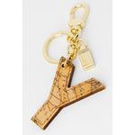 Alviero Martini Prima Classe Beige Synthetic Leather Women's Keychain