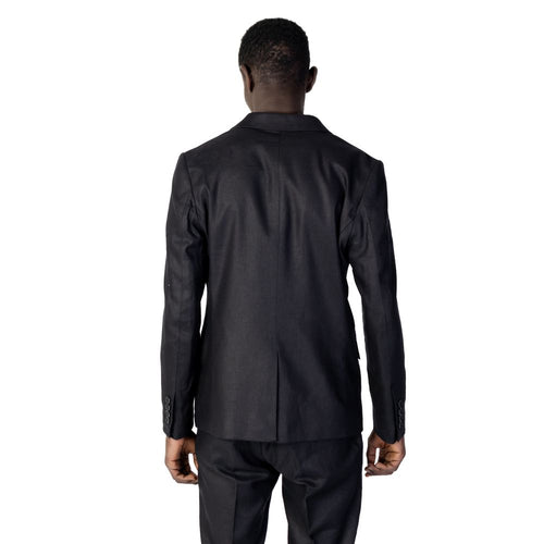 Antony Morato Black Linen Men's Suit