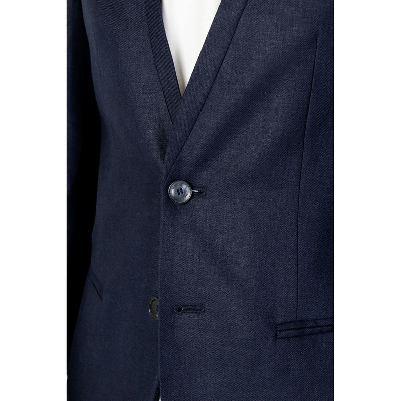 Antony Morato Blue Linen Men's Blazer