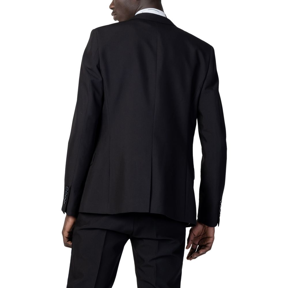 Antony Morato Black Polyester Men's Suit