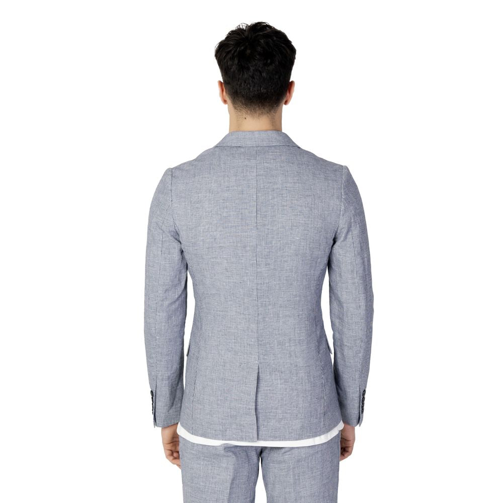 Antony Morato Blue Linen Men's Suit