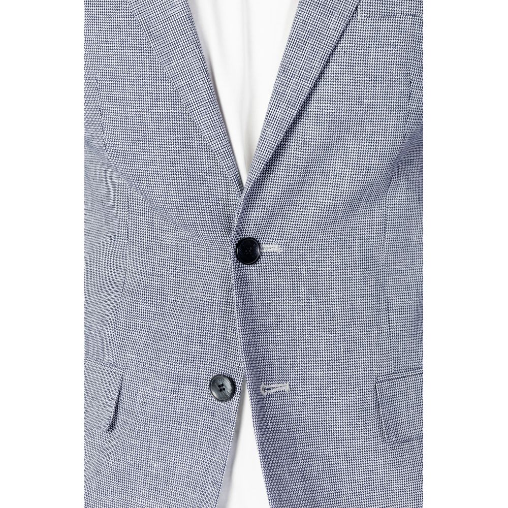 Antony Morato Blue Linen Men's Suit