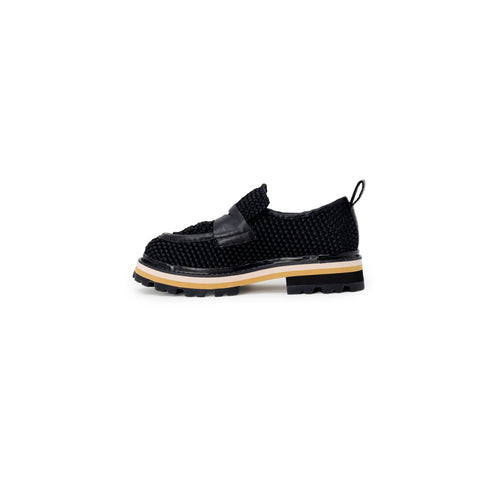 ASH Black Leather Flat Women's Shoe