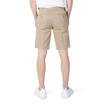 Blauer Beige Cotton Men's Short