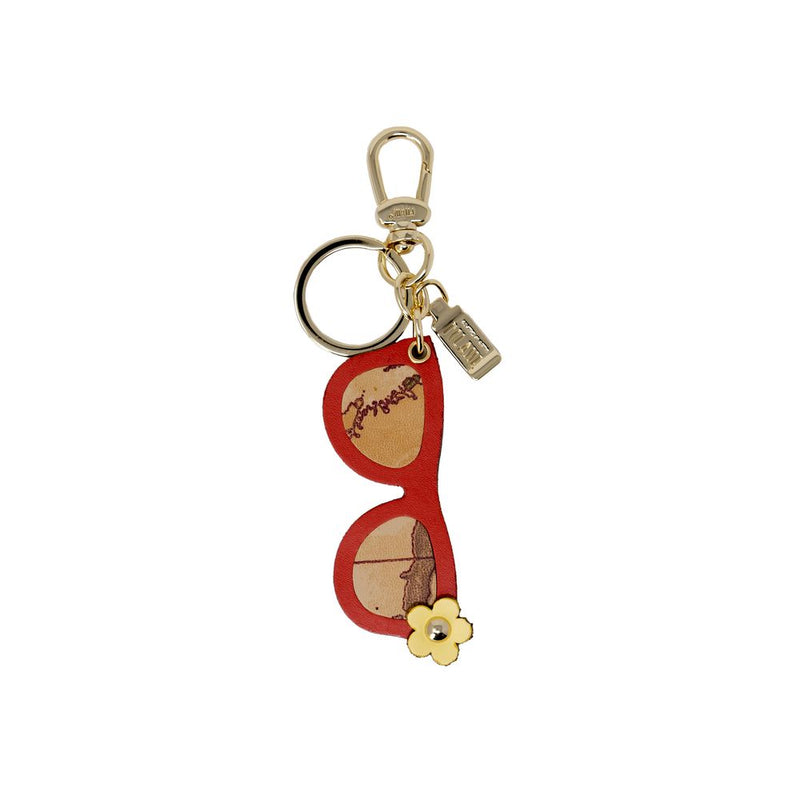 Alviero Martini Prima Classe Beige Leather Women's Keychain