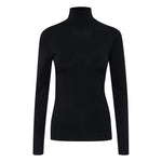 ICHI Black Viscose Women's Sweater