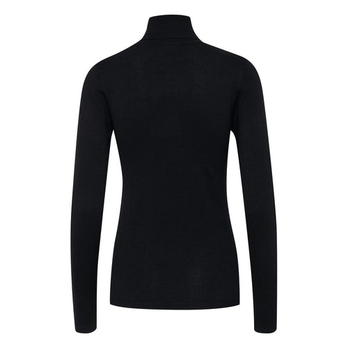 ICHI Black Viscose Women's Sweater