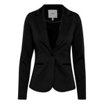 ICHI Black Polyester Suits & Women's Blazer