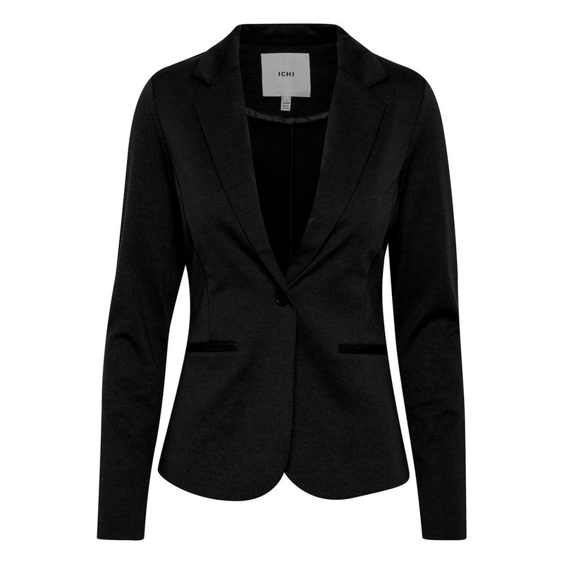 ICHI Black Polyester Suits & Women's Blazer