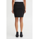 ICHI Black Polyester Women's Skirt