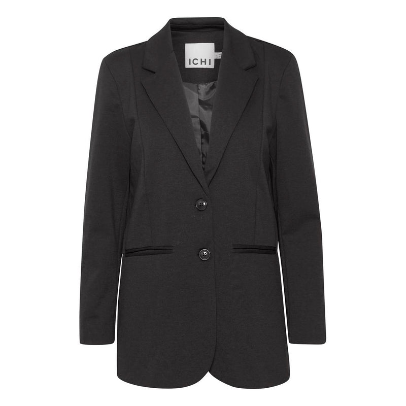 ICHI Black Recycled Polyester Suits & Women's Blazer