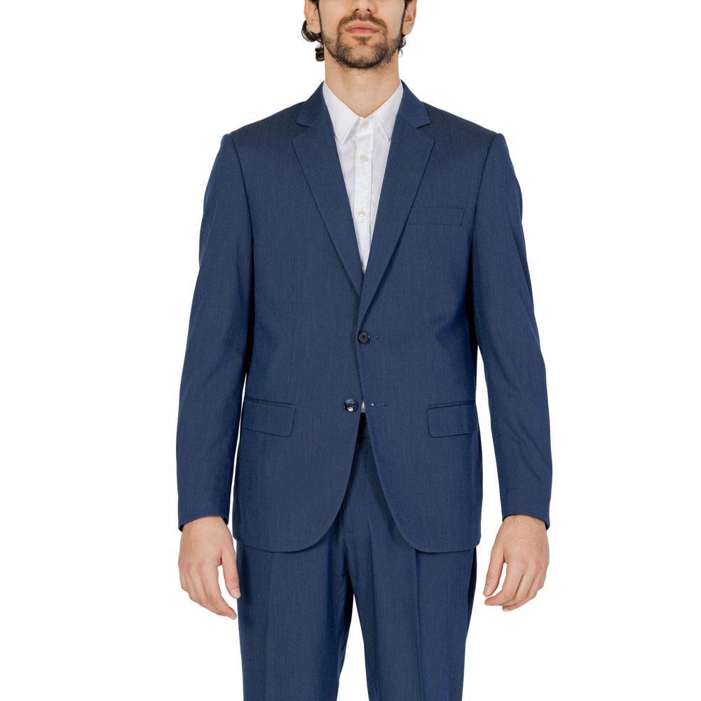 Antony Morato Blue Polyester Men's Suit