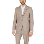 Antony Morato Beige Polyester Men's Suit