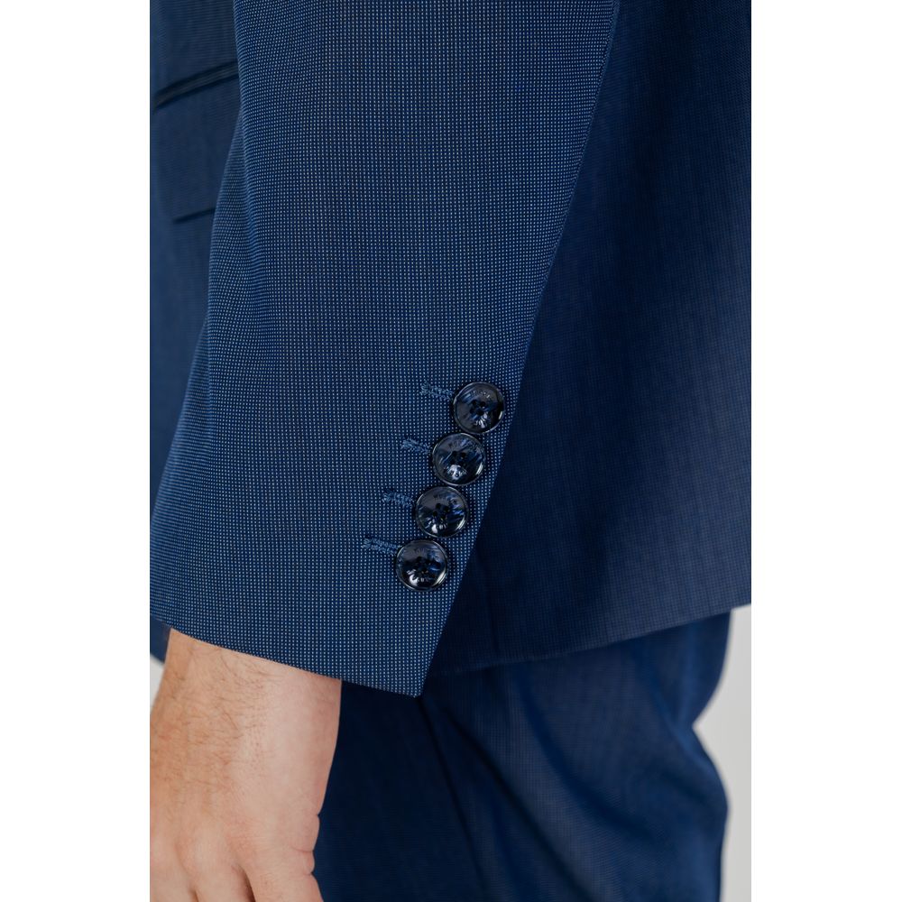 Antony Morato Blue Polyester Men's Suit