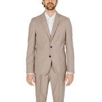 Antony Morato Beige Polyester Men's Suit