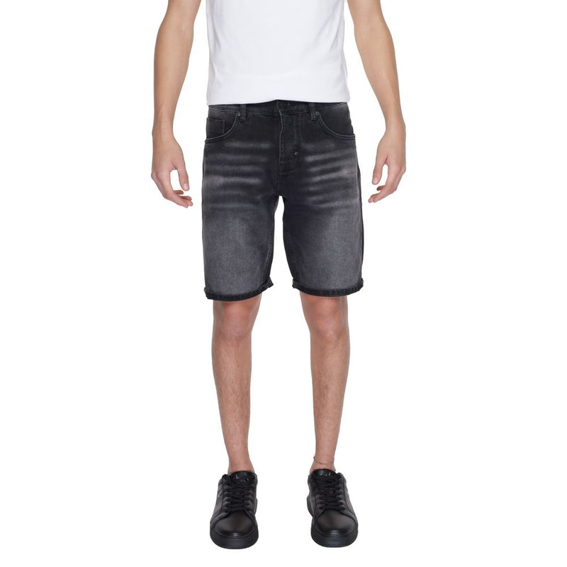 Antony Morato Black Cotton Men's Short