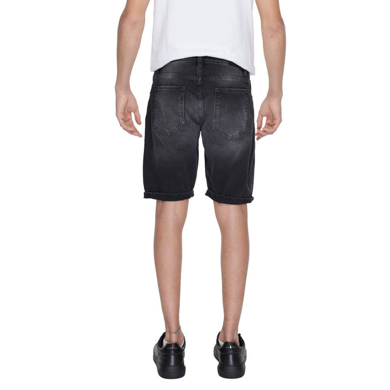 Antony Morato Black Cotton Men's Short