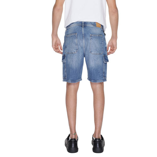 Antony Morato Blue Cotton Men's Short