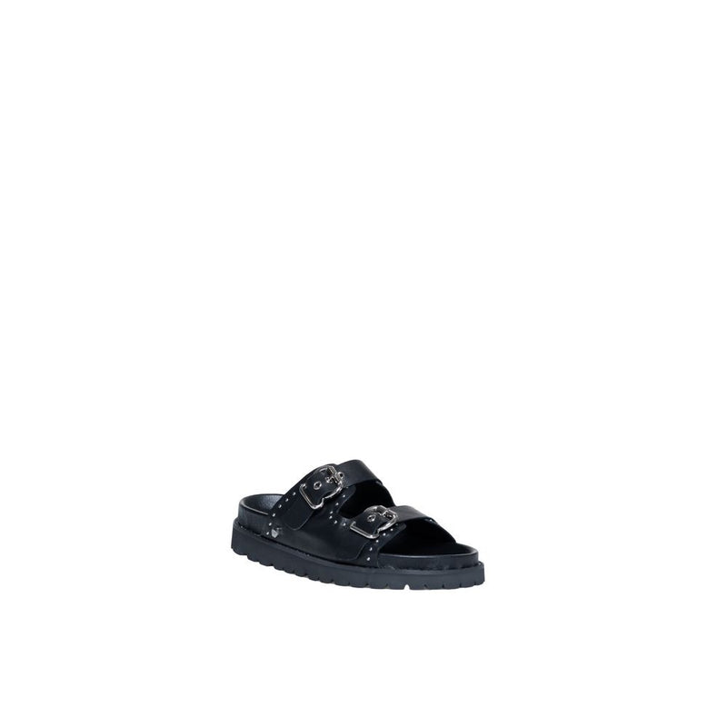 Cult Black Leather Women's Sandal