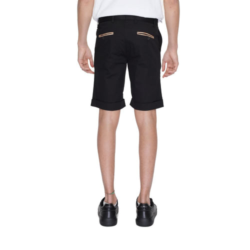 Alviero Martini Prima Classe Black Cotton Men's Short