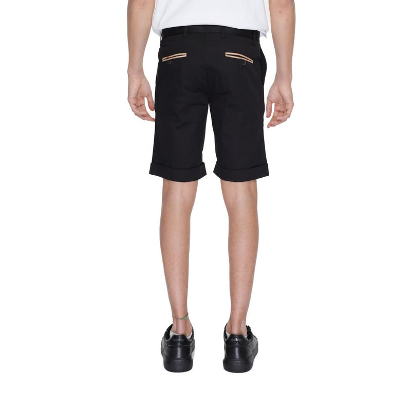 Alviero Martini Prima Classe Black Cotton Men's Short