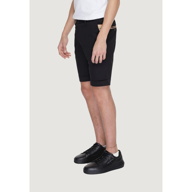 Alviero Martini Prima Classe Black Cotton Men's Short