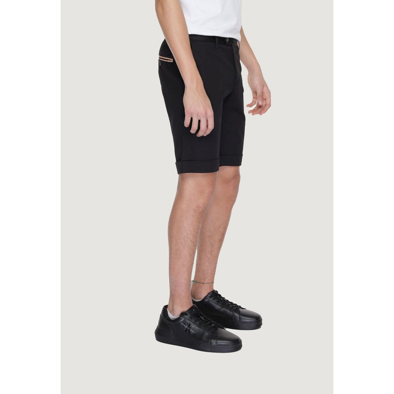 Alviero Martini Prima Classe Black Cotton Men's Short