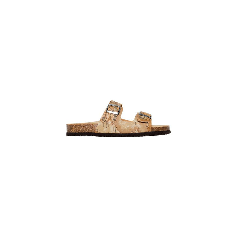 Alviero Martini Prima Classe Beige Textile Men's Sandal