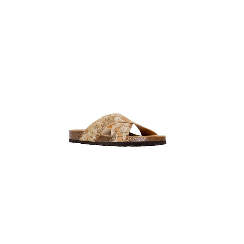 Alviero Martini Prima Classe Beige Textile Men's Sandal