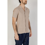 Hamaki-Ho Beige Linen Men's Shirt