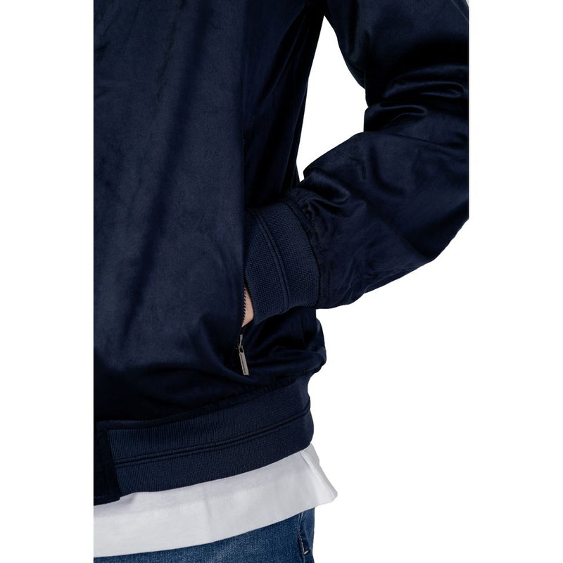 Hamaki-Ho Blue Polyester Men's Jacket