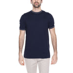 Hamaki-Ho Blue Cotton Men's T-Shirt