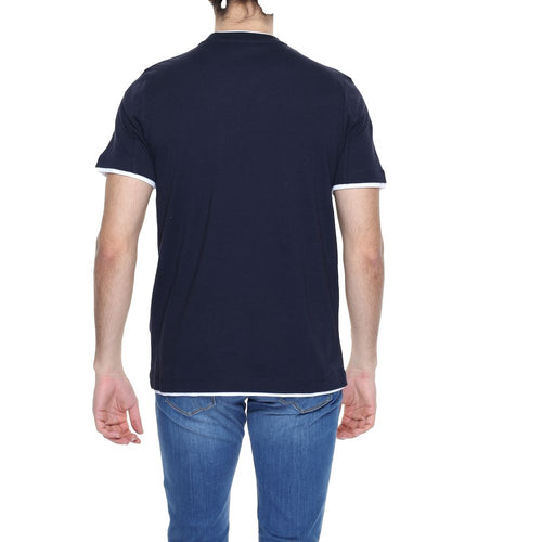 Hamaki-Ho Blue Cotton Men's T-Shirt