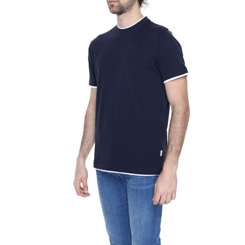 Hamaki-Ho Blue Cotton Men's T-Shirt