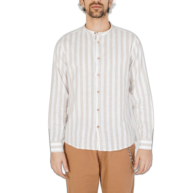 Hamaki-Ho Beige Linen Men's Shirt