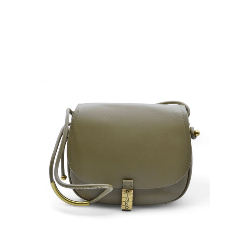 PINKO Green Leather Women Crossbody Women's Bag