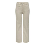 Only Beige Cotton Jeans & Women's Pant