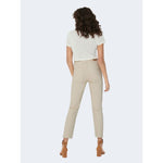 Only Beige Cotton Jeans & Women's Pant