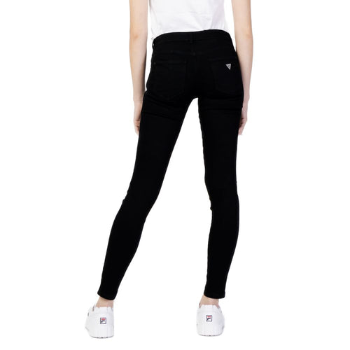 Guess Black Cotton Jeans & Women's Pant