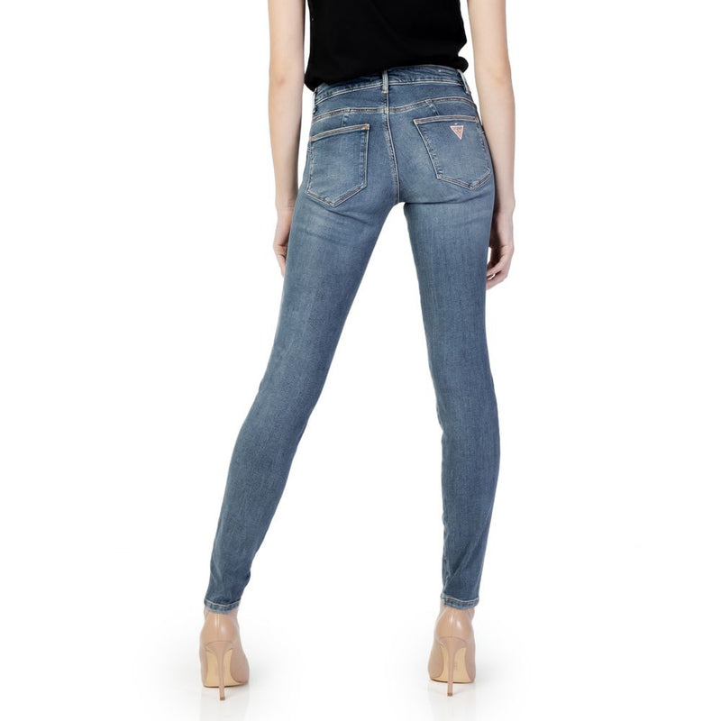 Guess Blue Cotton Jeans & Women's Pant