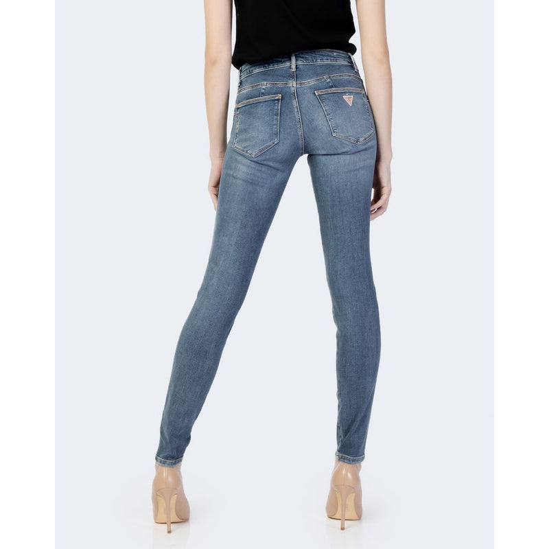 Guess Blue Cotton Jeans & Women's Pant