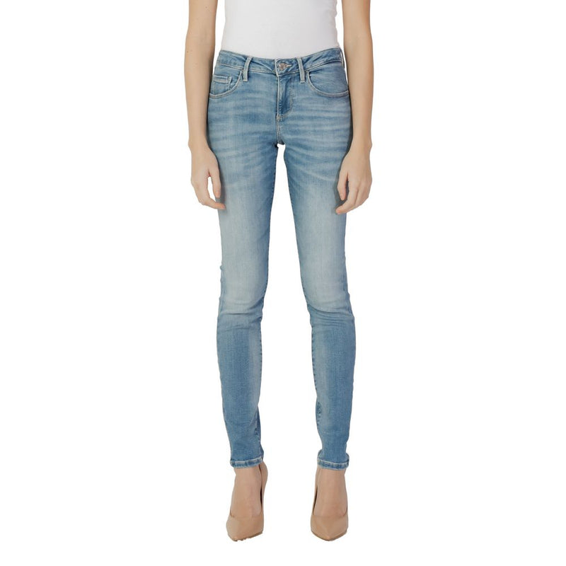 Guess Blue Cotton Jeans & Women's Pant