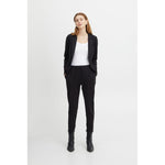 ICHI Black Polyester Jeans & Women's Pant